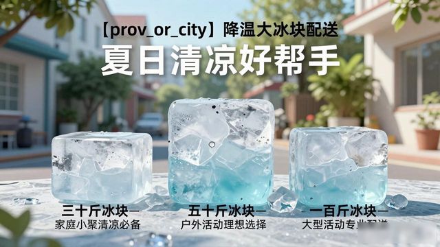 邯郸降温大冰块配送_海鲜排档降温解决方案_高温天气大冰块配送
